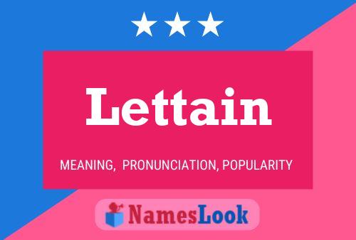 Постер имени Lettain