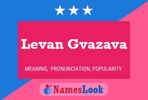 Постер имени Levan Gvazava