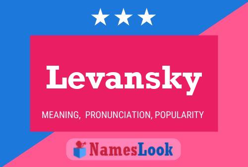 Постер имени Levansky