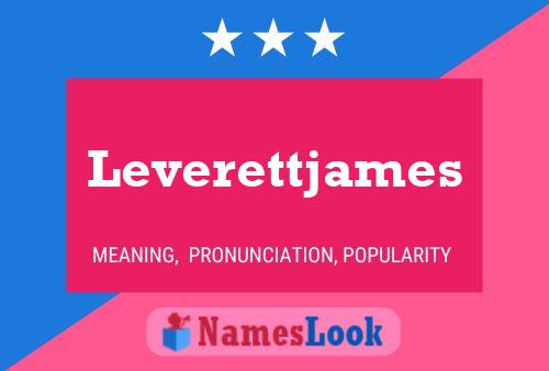 Постер имени Leverettjames