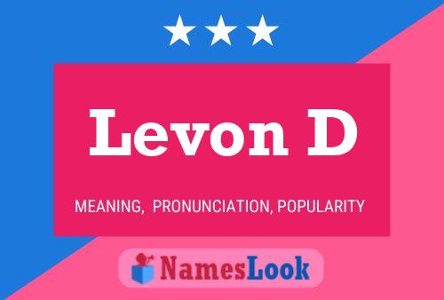 Постер имени Levon D