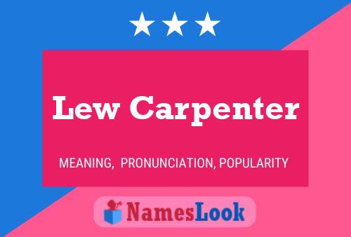 Постер имени Lew Carpenter