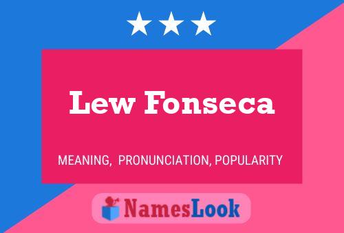 Постер имени Lew Fonseca