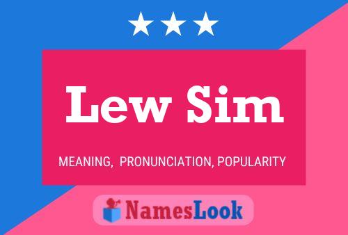 Постер имени Lew Sim