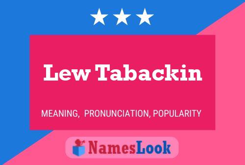 Постер имени Lew Tabackin