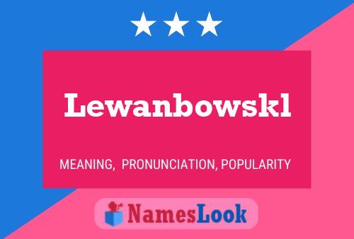 Постер имени Lewanbowskl