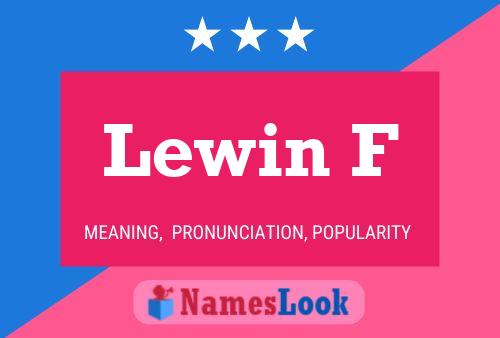 Постер имени Lewin F