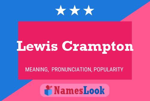 Постер имени Lewis Crampton