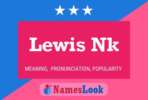 Постер имени Lewis Nk