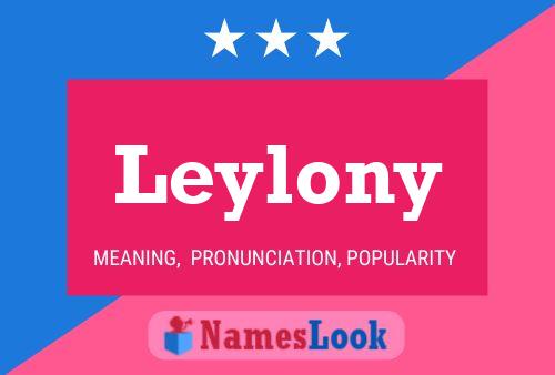 Постер имени Leylony