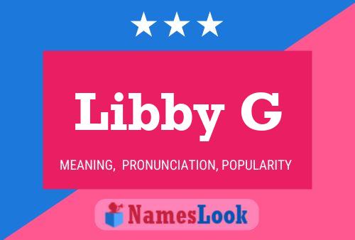 Постер имени Libby G