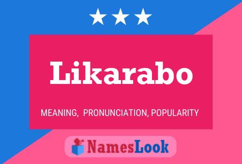 Постер имени Likarabo