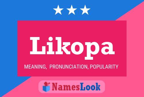 Постер имени Likopa