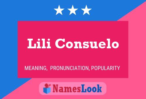 Постер имени Lili Consuelo