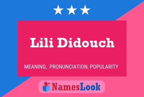 Постер имени Lili Didouch