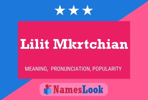 Постер имени Lilit Mkrtchian