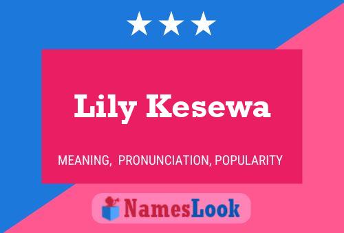 Постер имени Lily Kesewa