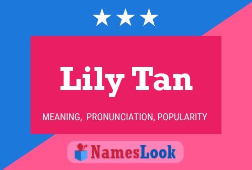 Постер имени Lily Tan