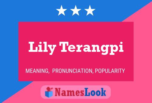 Постер имени Lily Terangpi