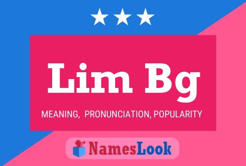 Постер имени Lim Bg