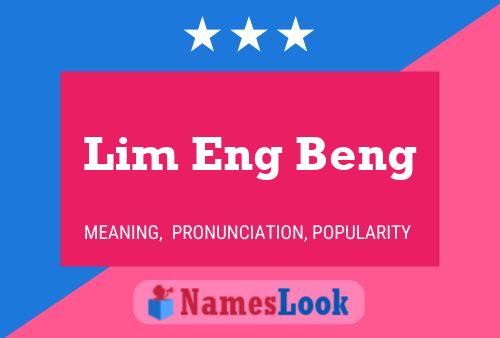 Постер имени Lim Eng Beng