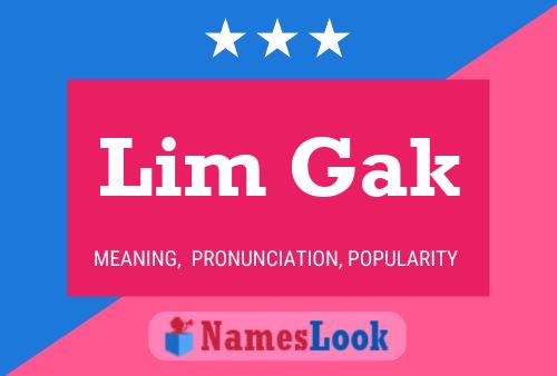 Постер имени Lim Gak