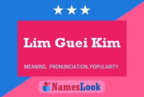 Постер имени Lim Guei Kim