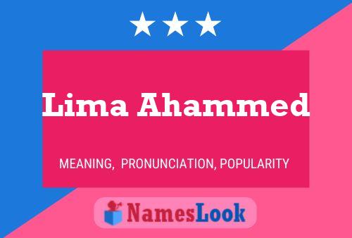 Постер имени Lima Ahammed