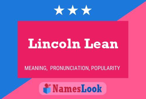 Постер имени Lincoln Lean