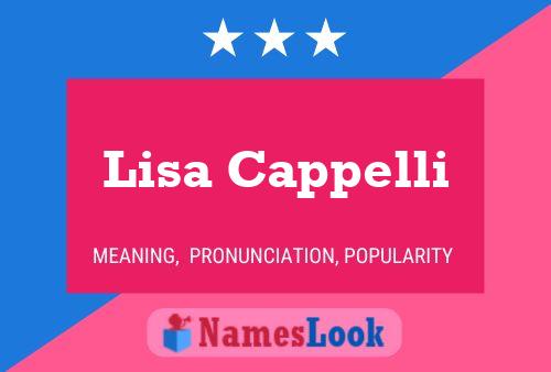 Постер имени Lisa Cappelli