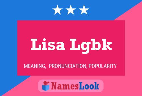 Постер имени Lisa Lgbk