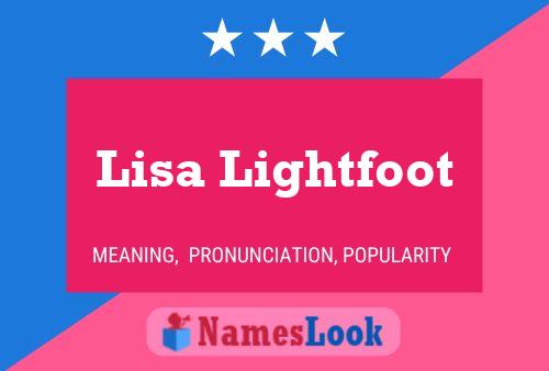 Постер имени Lisa Lightfoot