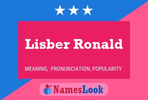 Постер имени Lisber Ronald