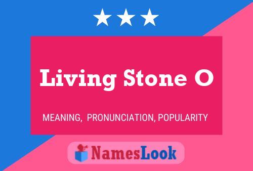 Постер имени Living Stone O