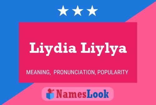 Постер имени Liydia Liylya