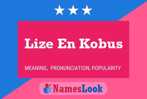 Постер имени Lize En Kobus