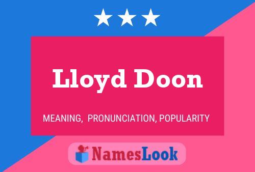 Постер имени Lloyd Doon