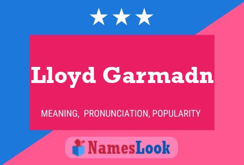 Постер имени Lloyd Garmadn