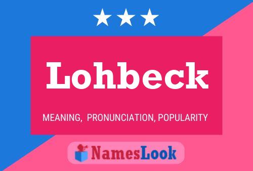 Постер имени Lohbeck