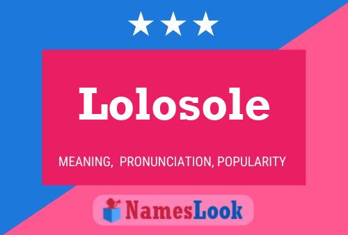 Постер имени Lolosole