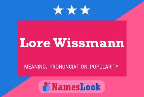 Постер имени Lore Wissmann