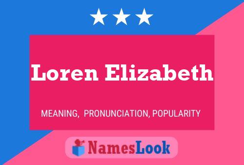 Постер имени Loren Elizabeth