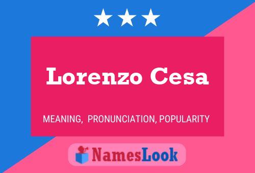 Постер имени Lorenzo Cesa