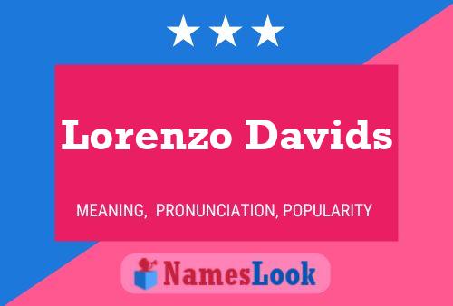 Постер имени Lorenzo Davids