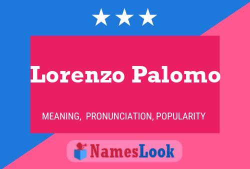 Постер имени Lorenzo Palomo