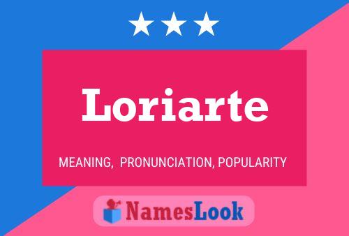 Постер имени Loriarte