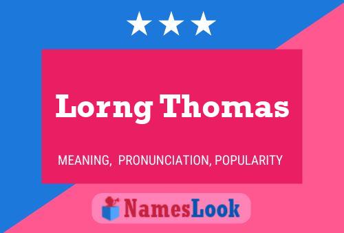 Постер имени Lorng Thomas