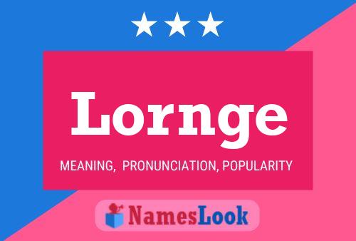 Постер имени Lornge