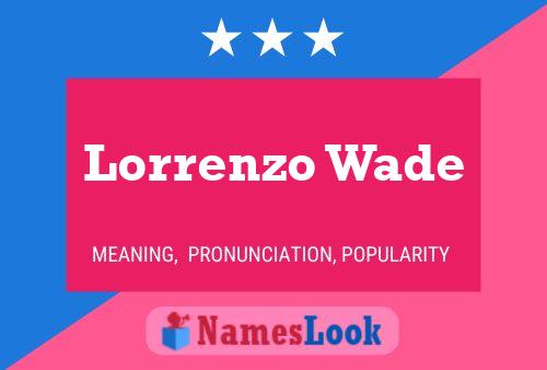 Постер имени Lorrenzo Wade