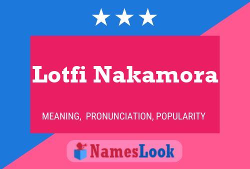 Постер имени Lotfi Nakamora